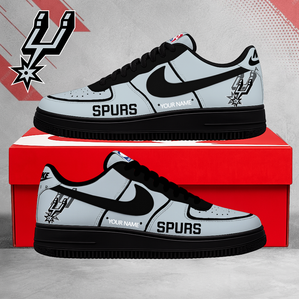 HOT DEAL - NEW CUSTOMIZED NBA23 SAS SAN ANTONIO SPURS AF1 SNEAKERS