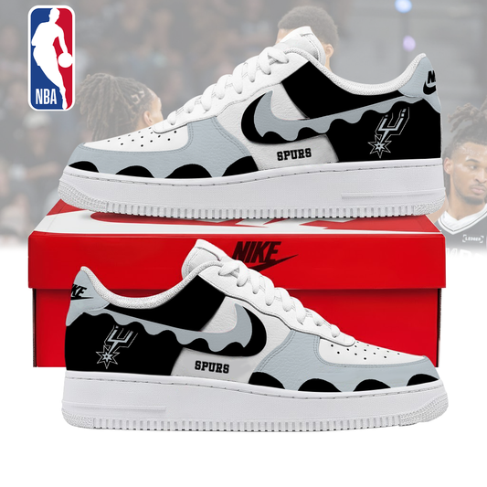 FINAL SALE - NEW CUSTOMIZED NBA23 SAS SAN ANTONIO SPURS AF1 SNEAKERS