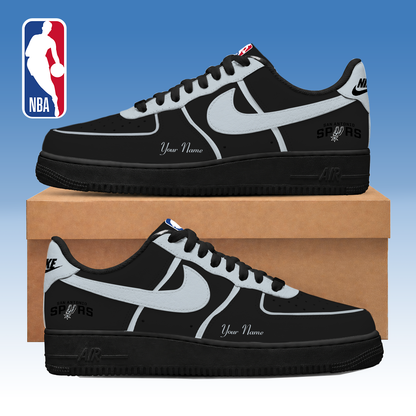 FINAL SALE - NEW CUSTOMIZED NBA23 SAS SAN ANTONIO SPURS AF1 SNEAKERS
