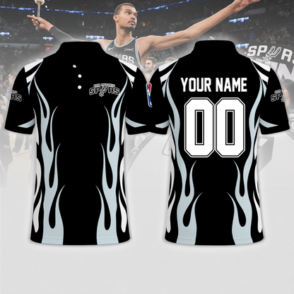 FINAL SALE - NEW CUSTOMIZED NBA23 SAS SAN ANTONIO SPURS T-SHIRT, POLO SHIRT, ZIP POLO SHIRT, SWEATSHIRT, HOODIE & ZIP HOODIE