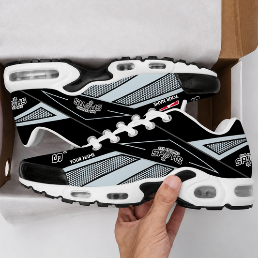 FLASH SALE - NEW CUSTOMIZED NBA23 SAS SAN ANTONIO SPURS AIR MAX PLUS SNEAKERS