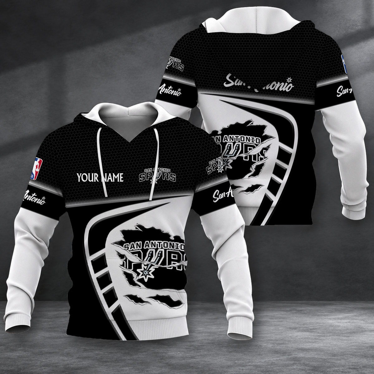 FINAL SALE - NEW CUSTOMIZED NBA23 SAS SAN ANTONIO SPURS T-SHIRT, POLO SHIRT, ZIP POLO SHIRT, SWEATSHIRT, HOODIE & ZIP HOODIE