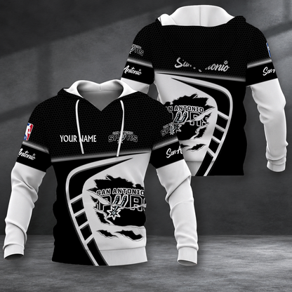 FINAL SALE - NEW CUSTOMIZED NBA23 SAS SAN ANTONIO SPURS T-SHIRT, POLO SHIRT, ZIP POLO SHIRT, SWEATSHIRT, HOODIE & ZIP HOODIE