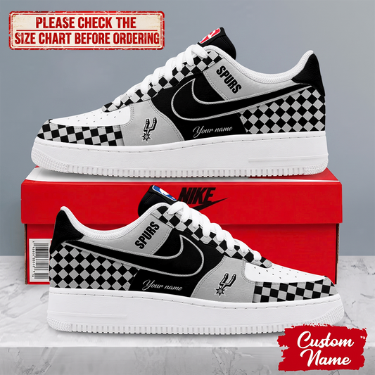 ELITE EDITION - NEW CUSTOMIZED NBA23 SAS SAN ANTONIO SPURS AF1 SNEAKERS
