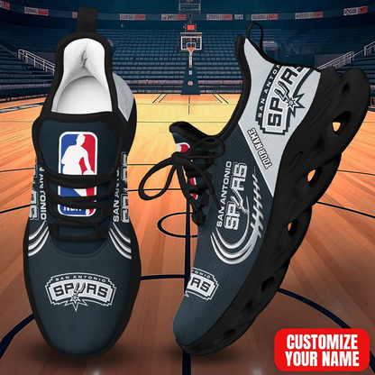 FINAL SALE - NEW CUSTOMIZED NBA23 SAS SAN ANTONIO SPURS PREMIUM CLUNKY SNEAKERS