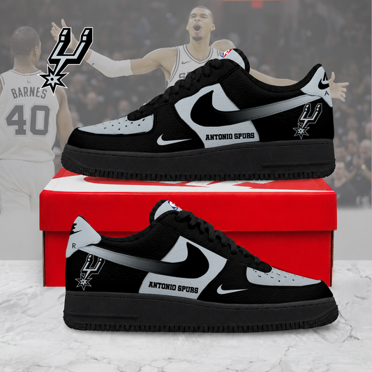 FINAL SALE - NEW CUSTOMIZED NBA23 SAS SAN ANTONIO SPURS AF1 SNEAKERS