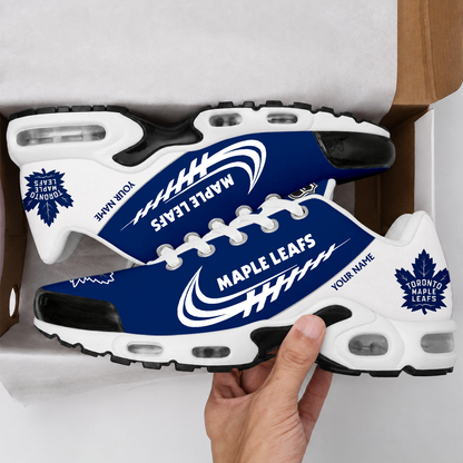 LIMITED EDITION - NEW CUSTOMIZED NHL23 TML TORONTO MAPLE LEAFS AIR MAX PLUS SNEAKERS