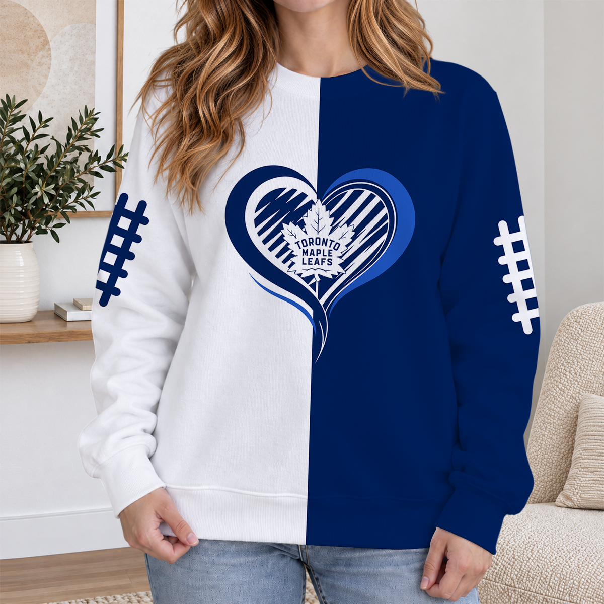 LIMITED EDITION - NEW CUSTOMIZED NHL23 TML TORONTO MAPLE LEAFS RIBBED HOODIE & SWEATSHIRT