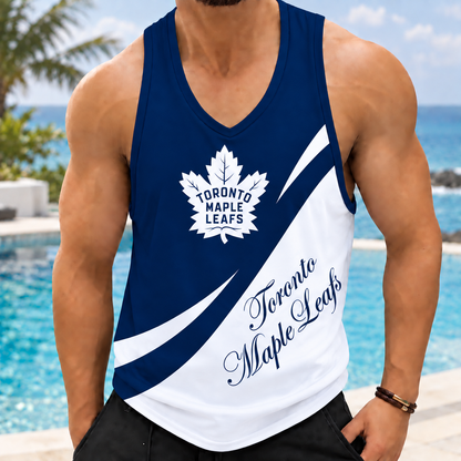 LIMITED EDITION - NEW CUSTOMIZED NHL23 TML TORONTO MAPLE LEAFS MEN'S TANK TOP