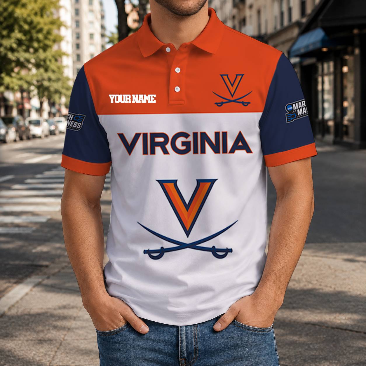 HOT DEAL - NEW CUSTOMIZED NCAA MAM23 VIC VIRGINIA CAVALIERS T-SHIRT, POLO SHIRT, ZIP POLO SHIRT, SWEATSHIRT, HOODIE & ZIP HOODIE