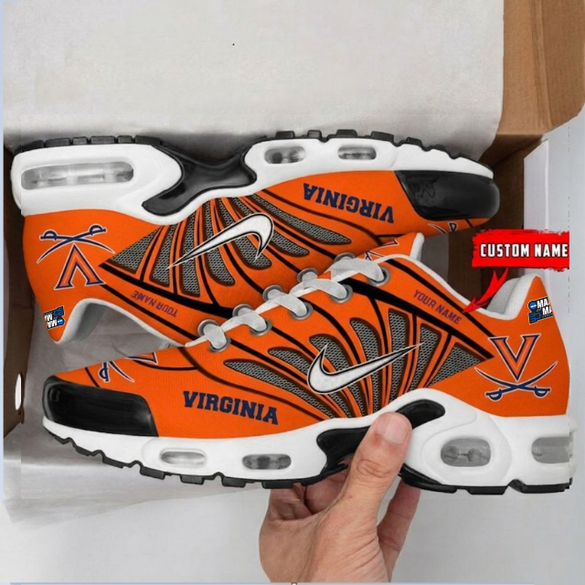 ELITE EDITION - NEW CUSTOMIZED NCAA MAM23 VIC VI CAVALIERS UNISEX AIR MAX PLUS SNEAKERS