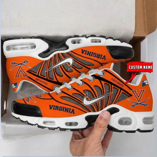 ELITE EDITION - NEW CUSTOMIZED NCAA MAM23 VIC VI CAVALIERS UNISEX AIR MAX PLUS SNEAKERS