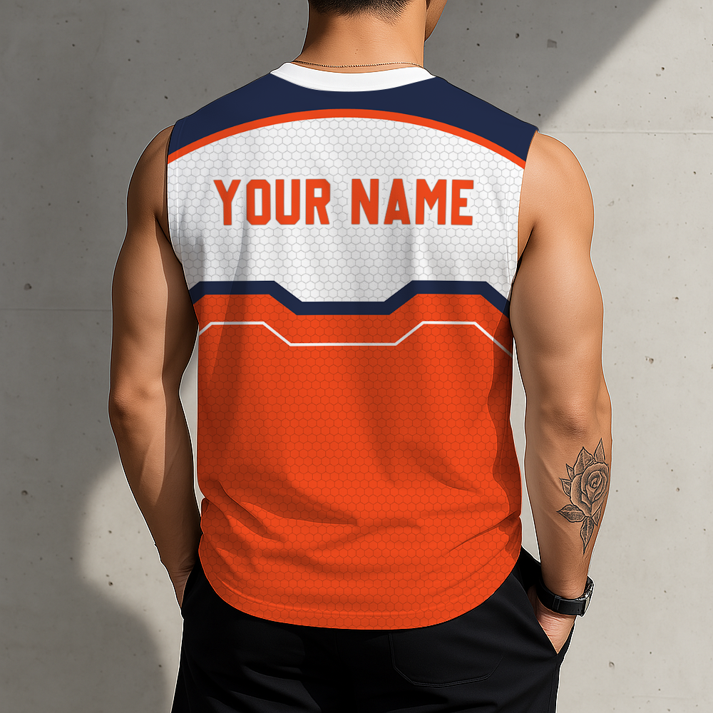 LIMITED EDITION - NEW CUSTOMIZED NCAA MAM23 VIC VIRGINIA CAVALIERS MEN'S GYM SHIRT