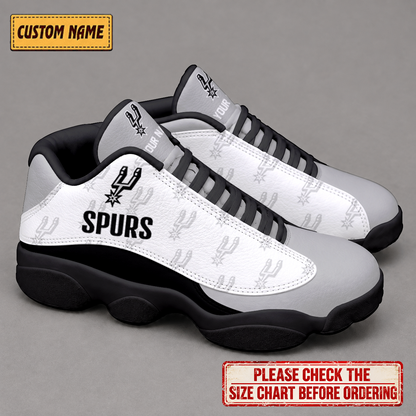 SPECIAL EDITION - NEW CUSTOMIZED NBA23 SAS SAN ANTONIO SPURS AIR JORDAN 13 LOW TOP SNEAKER