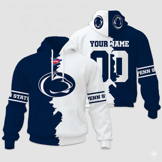 LIMITED EDITION - NEW CUSTOMIZED NCAA FBS23 PNL PS NITTANY LIONS UNISEX HOODIE & ZIP HOODIE