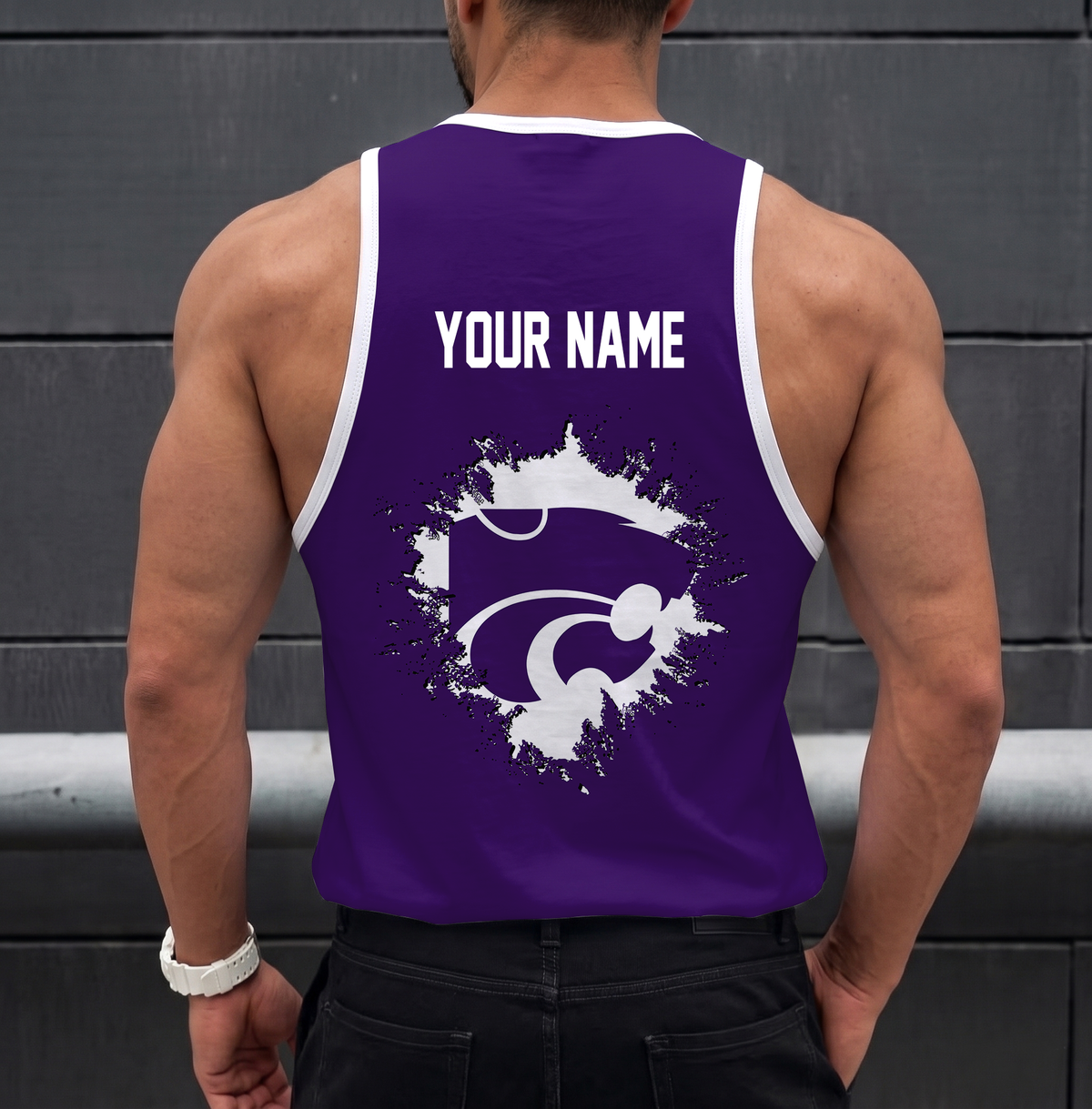 SPECIAL EDITION - NEW CUSTOMIZED NCAA FBS24 KSW KANSAS STATE WILDCATS UNISEX TANK TOP