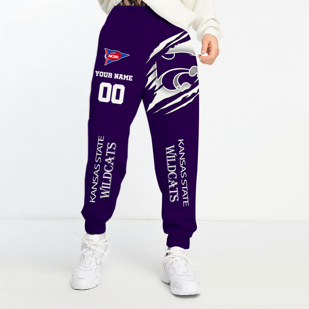 LIMITED DROP - NEW CUSTOMIZED | NCAA FBS24 KSW KS WILDCATS UNISEX LONG PANTS