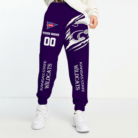 LIMITED DROP - NEW CUSTOMIZED | NCAA FBS24 KSW KS WILDCATS UNISEX LONG PANTS