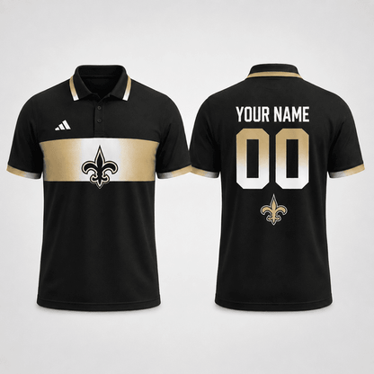 SPECIAL EDITION - NEW CUSTOMIZED NFL24 NOS NEW ORLEANS SAINTS T-SHIRT, POLO SHIRT, ZIP POLO SHIRT, SWEATSHIRT, HOODIE & ZIP HOODIE