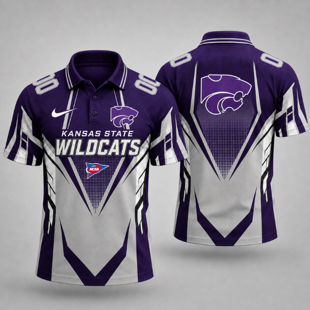VIRAL EDITION - NEW CUSTOMIZED NCAA FBS24 KSW KANSAS STATE WILDCATS POLO SHIRT, ZIP POLO SHIRT, HOODIE, ZIP HOODIE, T-SHIRT & SWEATSHIRT