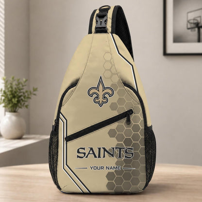 ELITE EDITION - NEW CUSTOMIZED NFL24 NOS NEW ORLEANS SAINTS SLING BAG