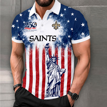 MEGA SALE - NEW CUSTOMIZED NFL24 NOS NEW ORLEANS SAINTS POLO SHIRT, ZIP POLO SHIRT & T-SHIRTS