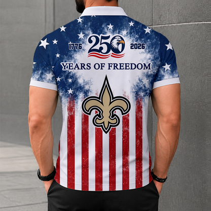 MEGA SALE - NEW CUSTOMIZED NFL24 NOS NEW ORLEANS SAINTS POLO SHIRT, ZIP POLO SHIRT & T-SHIRTS