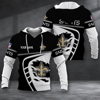 LIMITED EDITION - NEW CUSTOMIZED NFL24 NOS NEW ORLEANS SAINTS T-SHIRT, POLO SHIRT, ZIP POLO SHIRT, SWEATSHIRT, HOODIE & ZIP HOODIE