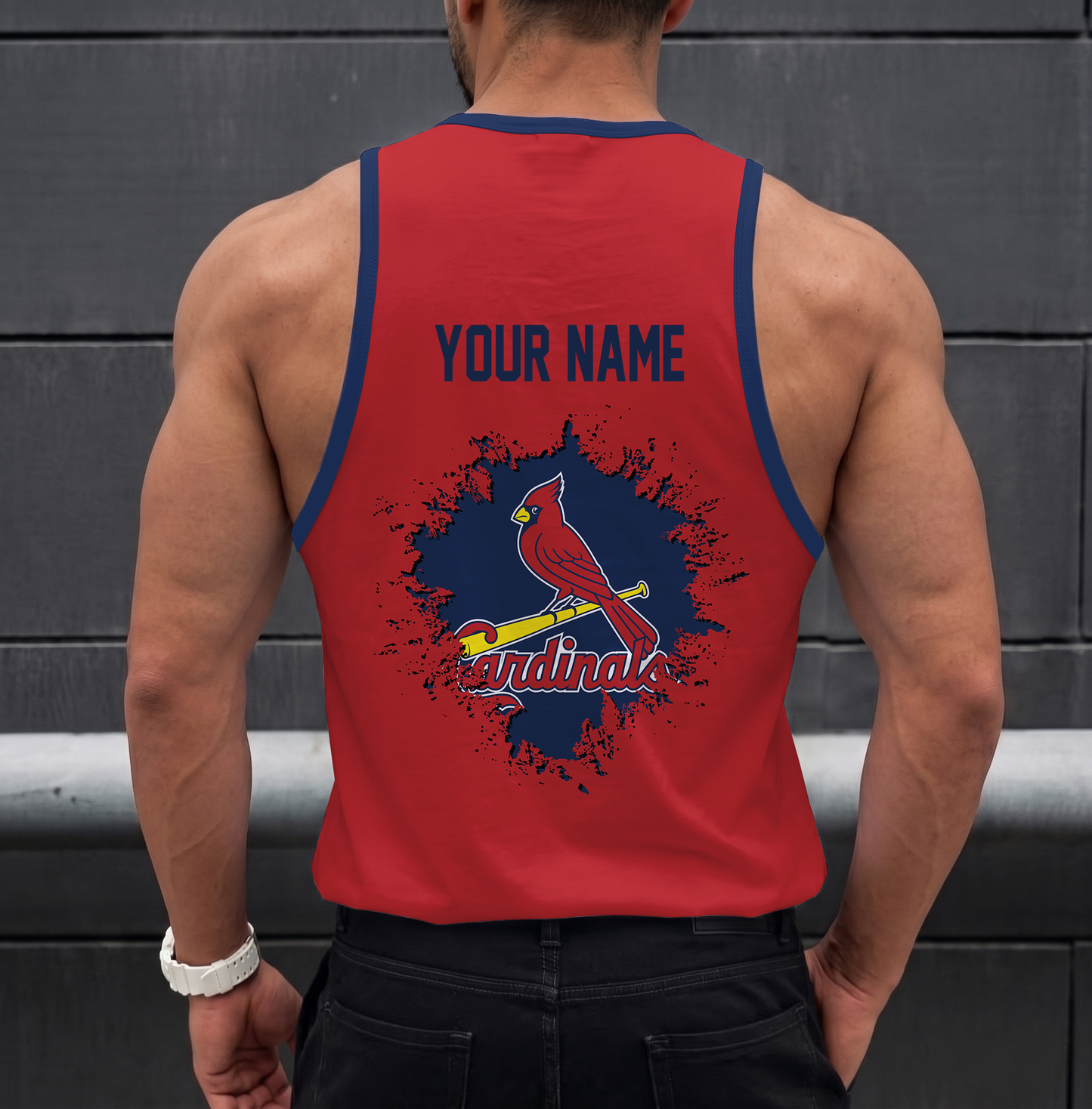 FINAL SALE - NEW CUSTOMIZED MLB24 ST. LOUIS CARDINALS UNISEX TANK TOP