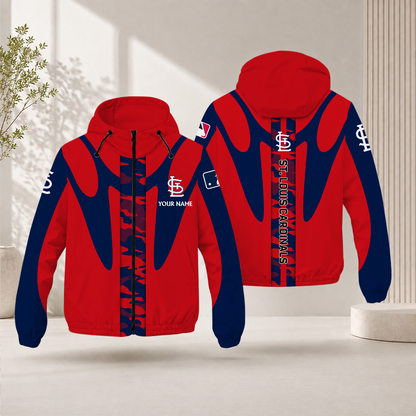 SPECIAL EDITION - NEW CUSTOMIZED MLB24 SLC ST. LOUIS CARDINALS WINDBREAKER JACKET