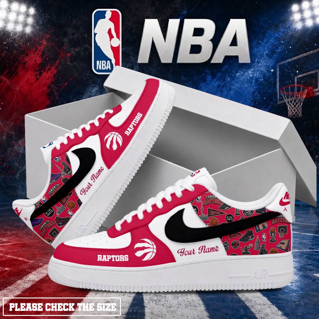 LIMITED EDITION - NEW CUSTOMIZED NBA24 TRA TORONTO RAPTORS AF1 SHOES