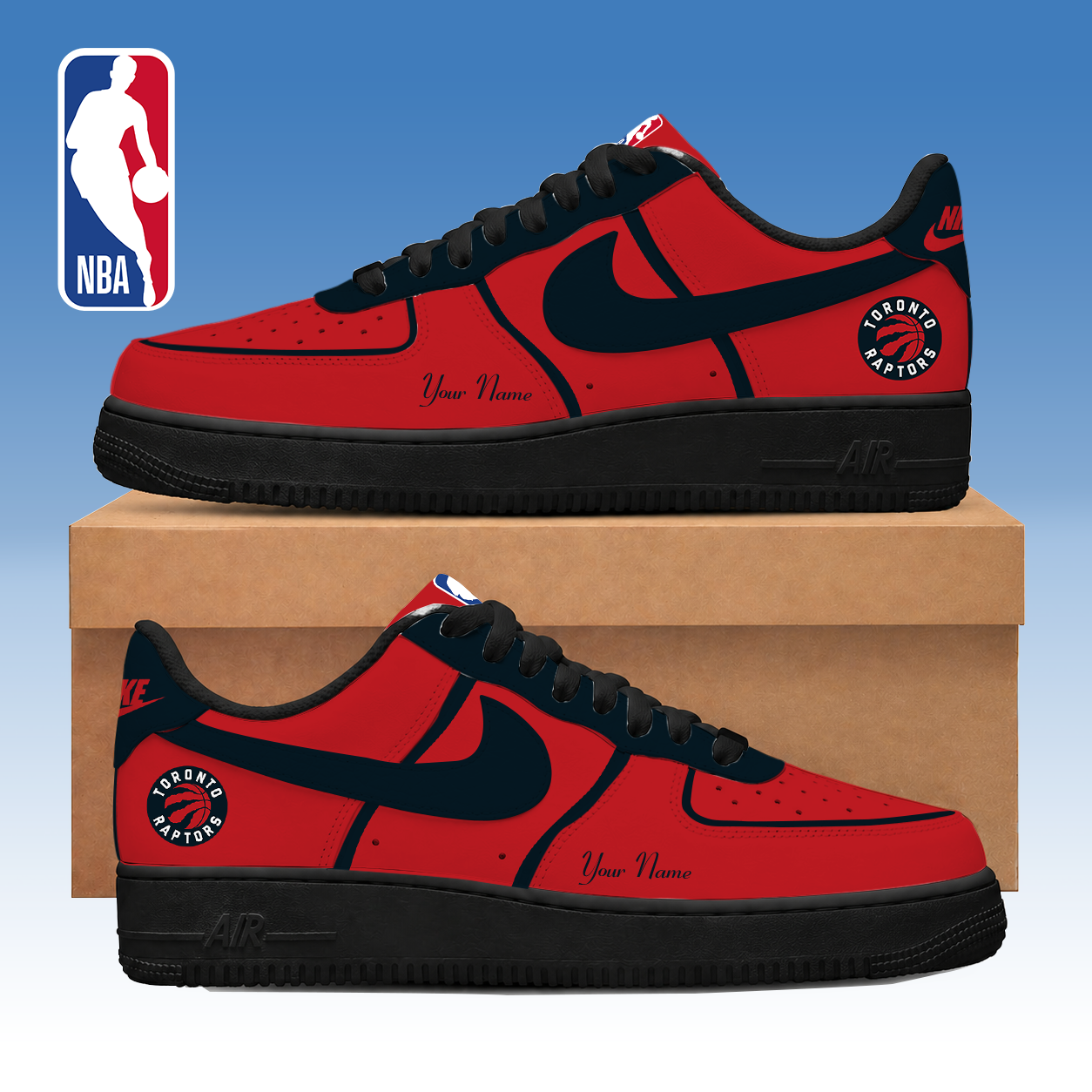 FINAL SALE - NEW CUSTOMIZED NBA24 TRA TORONTO RAPTORS AF1 SNEAKERS