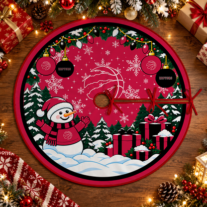 [FAN FAVORITE] NEW CUSTOMIZED NBA24 TRA TORONTO RAPTORS CHRISTMAS TREE SKIRT