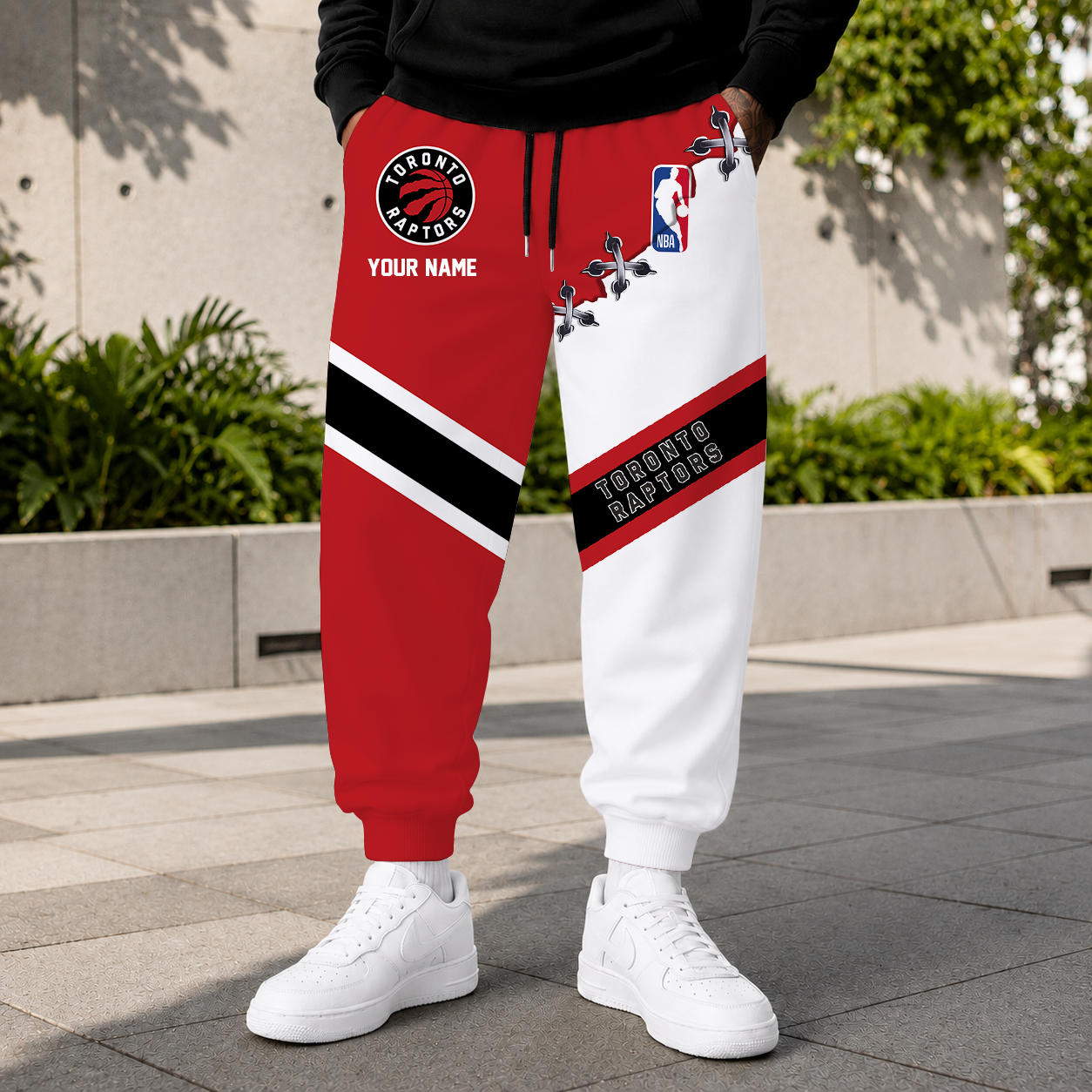 FINAL SALE - NEW CUSTOMIZED NBA24 TRA TORONTO RAPTORS SWEATPANTS