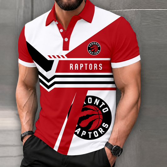 FINAL SALE - NEW CUSTOMIZED NBA24 TRA TORONTO RAPTORS POLO SHIRT, ZIP POLO SHIRT & T-SHIRTS