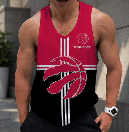 FINAL SALE - NEW CUSTOMIZED NBA24 TRA TORONTO RAPTORS MEN'S TANK TOP