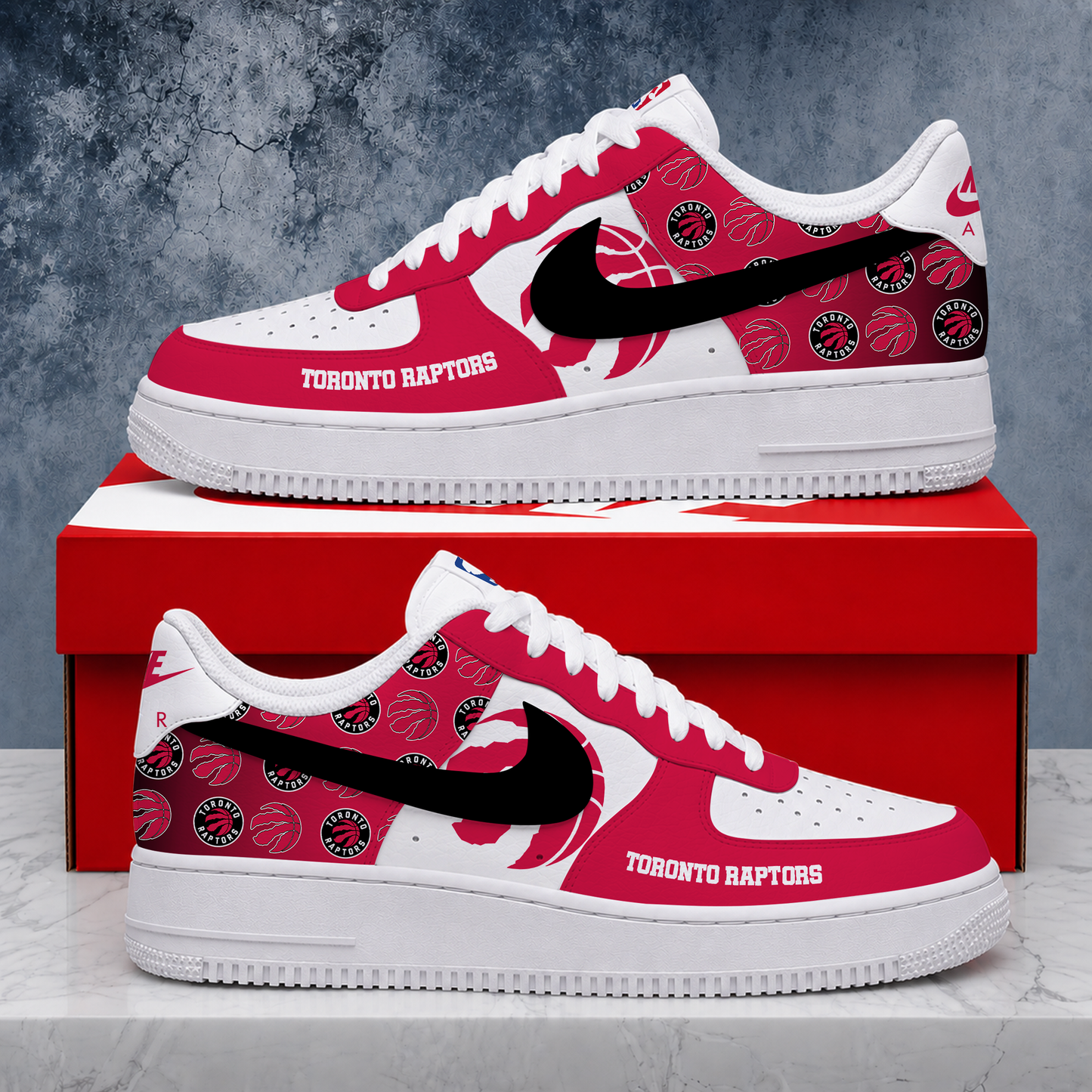 ELITE EDITION - NEW CUSTOMIZED NBA24 TRA TORONTO RAPTORS AF1 SNEAKERS
