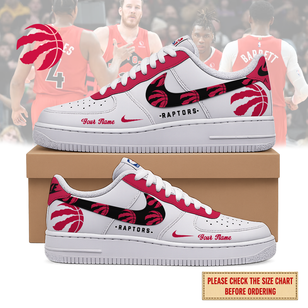 EXCLUSIVE EDITION - NEW CUSTOMIZED NBA24 TRA TORONTO RAPTORS AF1 SNEAKERS