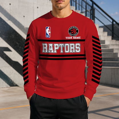 FINAL SALE - NEW CUSTOMIZED NBA24 TRA TORONTO RAPTORS UNISEX SWEATSHIRT