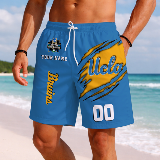 LIMITED DROP - NEW CUSTOMIZED | NCAA CWS24 UCB UCLA BRUINS SHORT PANTS