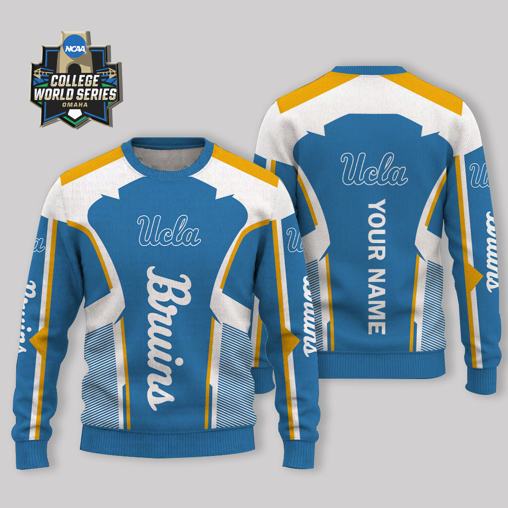 LIMITED EDITION - NEW CUSTOMIZED NCAA CWS24 UCB UCLA BRUINS UGLY SWEATER