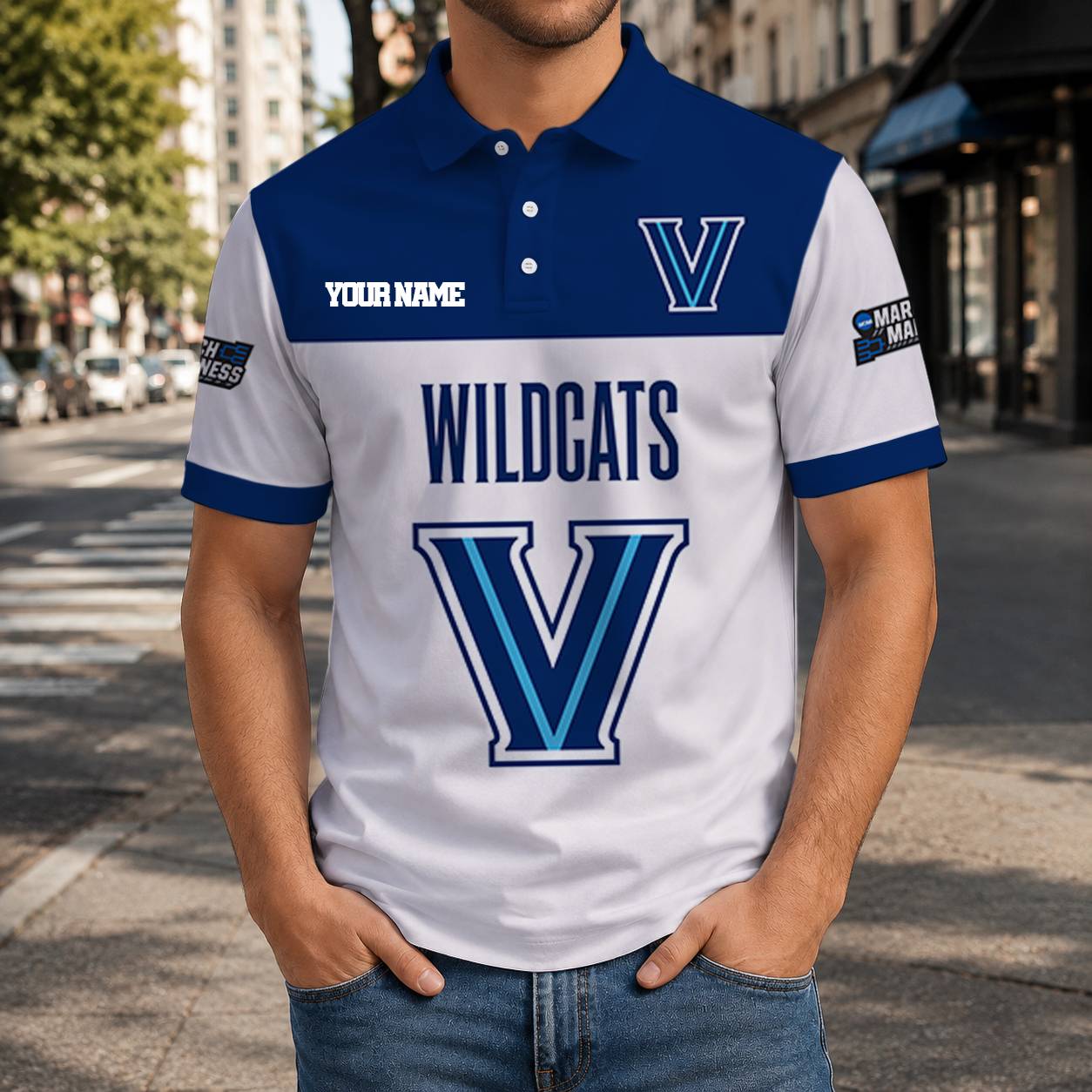 HOT DEAL - NEW CUSTOMIZED NCAA MAM24 VIW VILLANOVA WILDCATS T-SHIRT, POLO SHIRT, ZIP POLO SHIRT, SWEATSHIRT, HOODIE & ZIP HOODIE