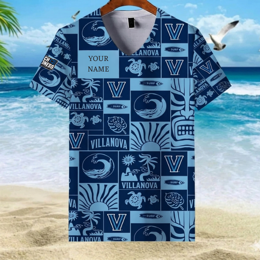 LIMITED EDITION - NEW CUSTOMIZED NCAA MAM24 VIW VI WILDCATS V-NECK FEMALE SHIRT