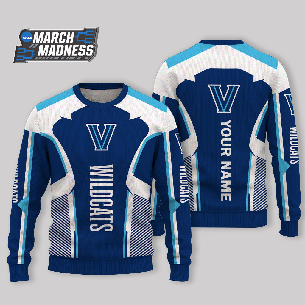 LIMITED EDITION - NEW CUSTOMIZED NCAA MAM24 VIW VILLANOVA WILDCATS UGLY SWEATER