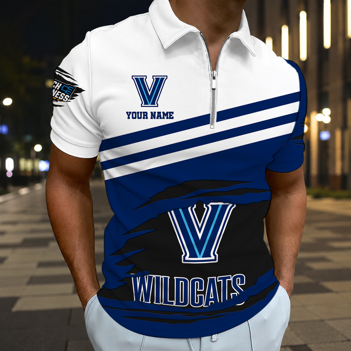 EXCLUSIVE EDITION - NEW CUSTOMIZED NCAA MAM24 VIW VILLANOVA WILDCATS T-SHIRT, POLO SHIRT, ZIP POLO SHIRT, SWEATSHIRT, HOODIE & ZIP HOODIE