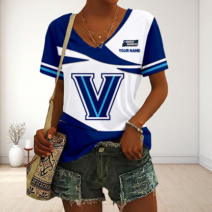 VIRAL EDITON - NEW CUSTOMIZED MAM NCAA24 VIW VI WILDCATS V-NECK FEMALE SHIRT