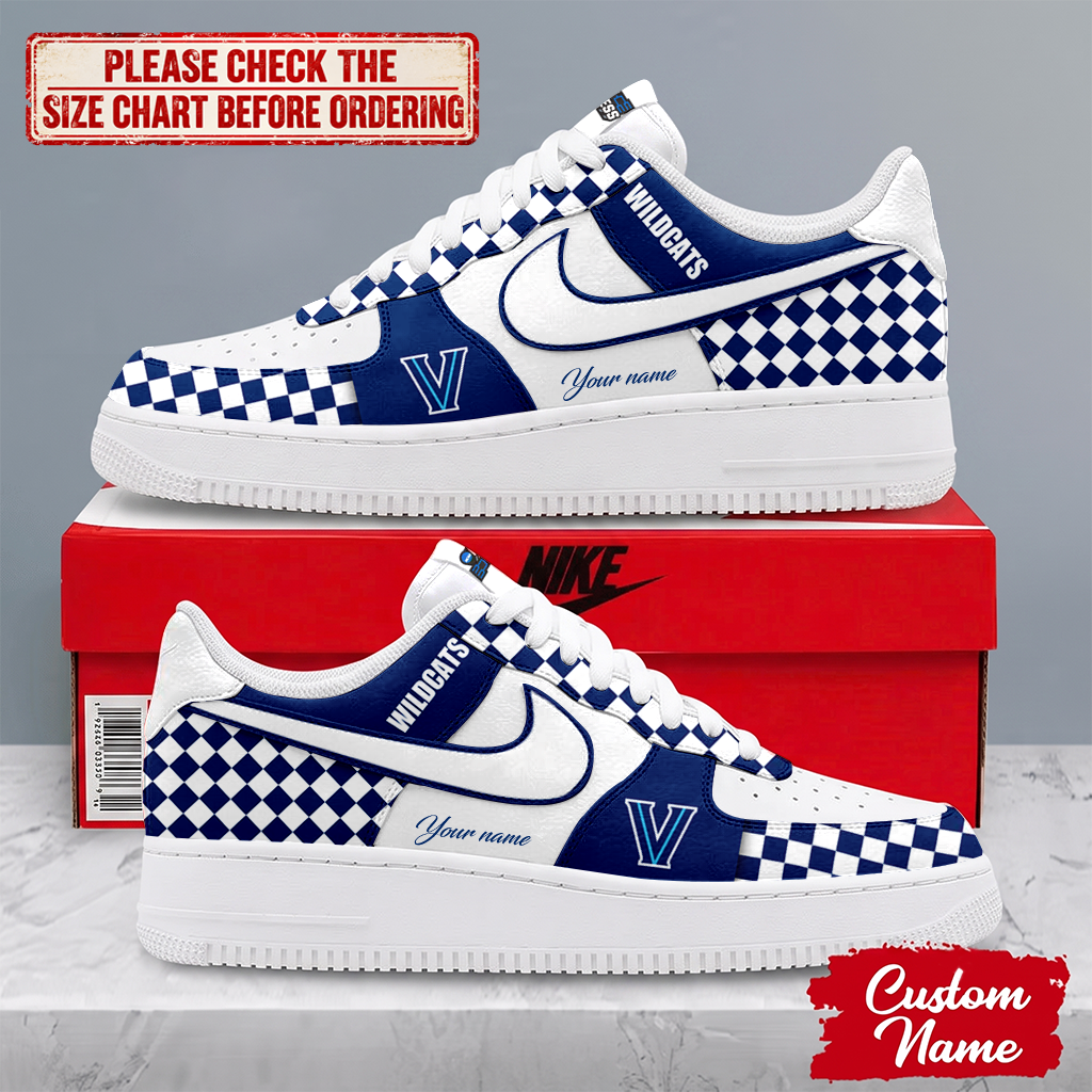 SPECIAL EDITION - NEW CUSTOMIZED NCAA MAM24 VIW VILLANOVA WILDCATS AF1 SHOES