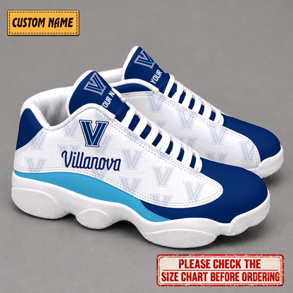 EXCLUSIVE EDITION - NEW CUSTOMIZED NCAA MAM24 VIW VILLANOVA WILDCATS AIR JORDAN 13 LOW TOP SNEAKER