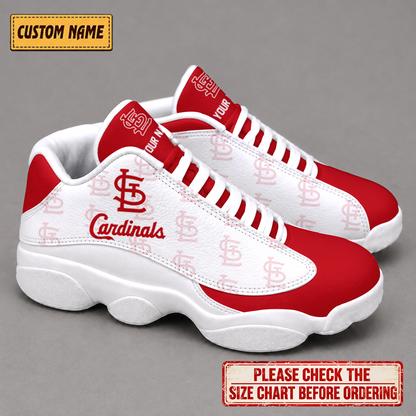 LIMITED EDITION - NEW CUSTOMIZED NFL24 SLC ST. LOUIS CARDINALS AIR JORDAN 13 LOW TOP SNEAKER