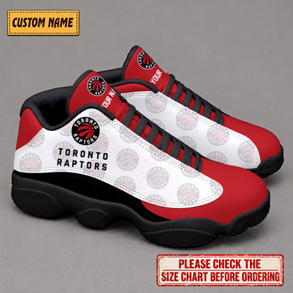 SPECIAL EDITION - NEW CUSTOMIZED NBA24 TRA TORONTO RAPTORS AIR JORDAN 13 LOW TOP SNEAKER